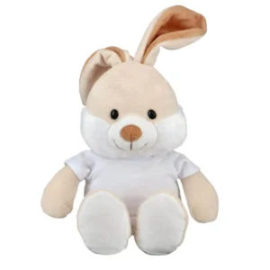 Plüsch kaninchen mit Sublimation T-Shirt - 23 cm