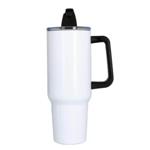 Premium Sublimations-Becher 40oz (Stanley-Style) – Doppelwandiger Edelstahl, Weiß