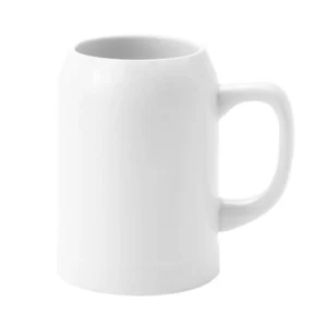Großer Sublimations-Bierkrug 23oz Weiß – Premium Keramik | Technotape XL Edition
