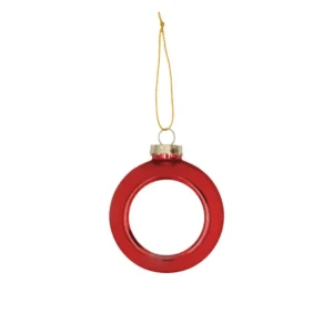 Sublimation Weihnachtskugel - Rot Plastik Ø80 mm