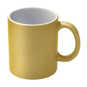 Sublimationstasse 11oz Gold Glitzer – Funkelndes Design | Technotape Sparkle Edition