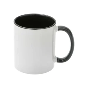 Sublimationstasse 11 oz – Weiß mit schwarzer Innenseite & Henkel (Copy)