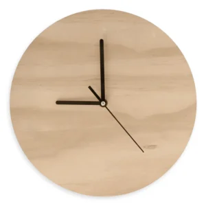 Große Holz-Wanduhr (Ø 30 cm) – Individuelles Sublimations-Meisterwerk aus Sperrholz