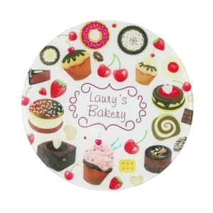 Rundes Glas-Schneidebrett Ø 30 cm für Sublimation – Hygienisch & Stilvoll Servieren