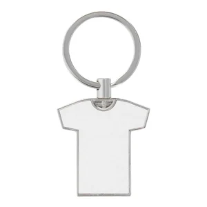 Kreativer Aluminium-Schlüsselanhänger in T-Shirt-Form (80 x 32 mm) – Inkl. schwarzer Geschenkbox
