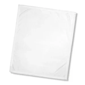 Extrem weiche Sublimations-Fleecedecke 125 x 155 cm – Weiß & GRS-zertifiziert